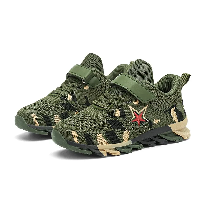 Breathable Mesh Running Sports Shoes for Kid Boys