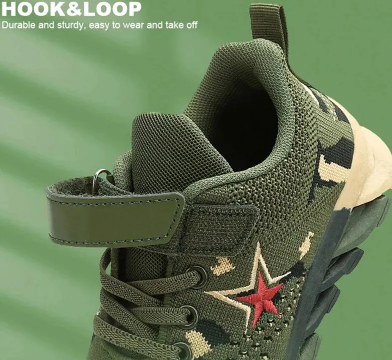 Breathable Mesh Running Sports Shoes for Kid Boys