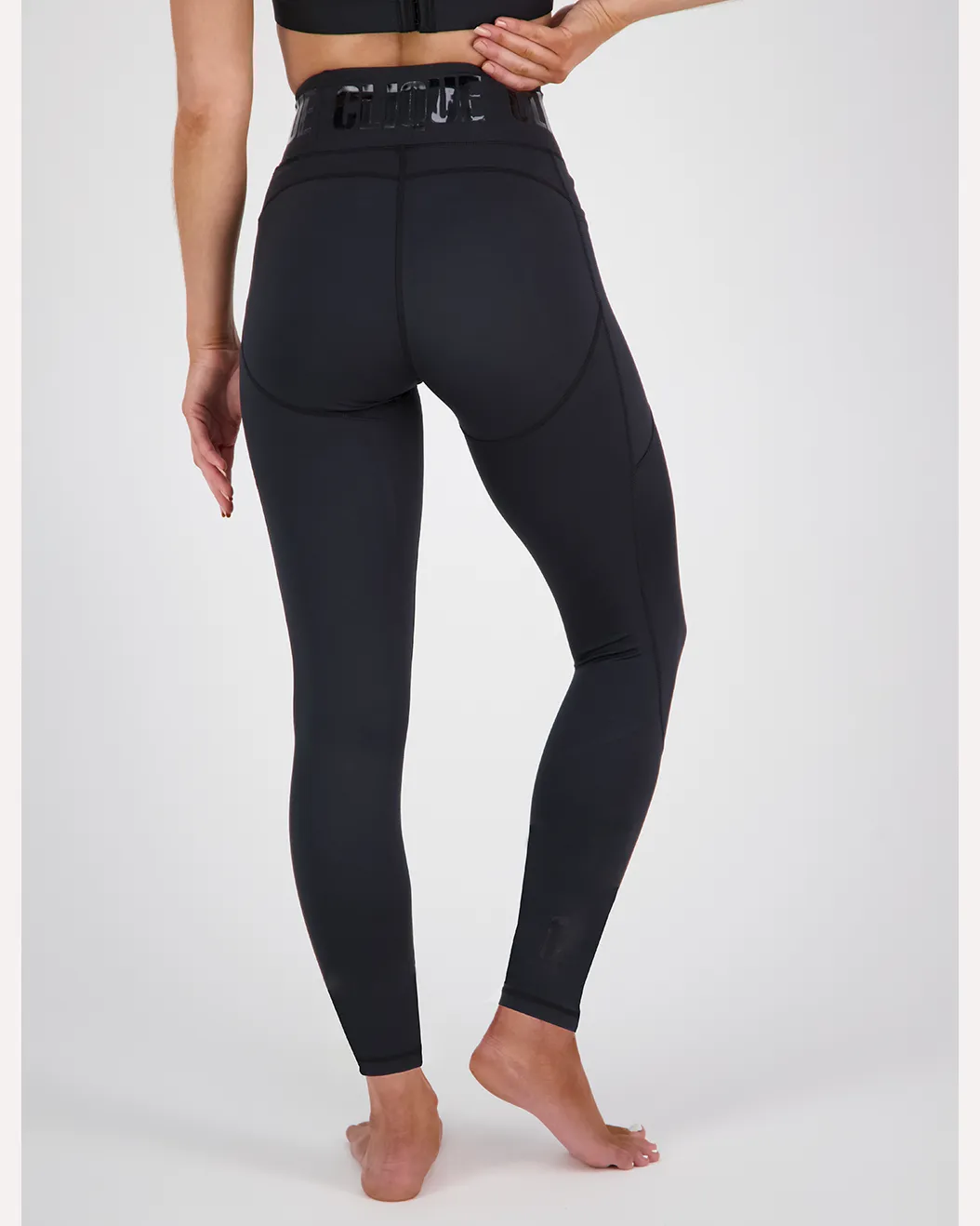 Clique Zone Compression Full Length Short Tight - Stealth