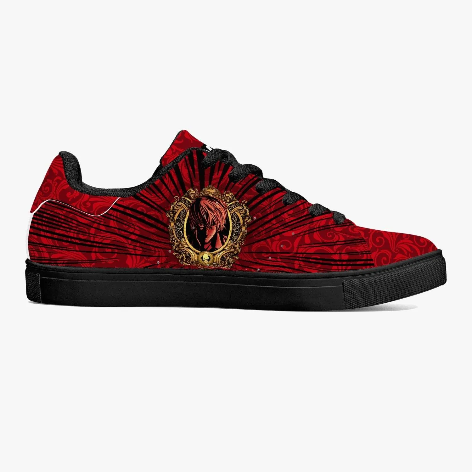 Death Note Red Black Skate Anime Shoes
