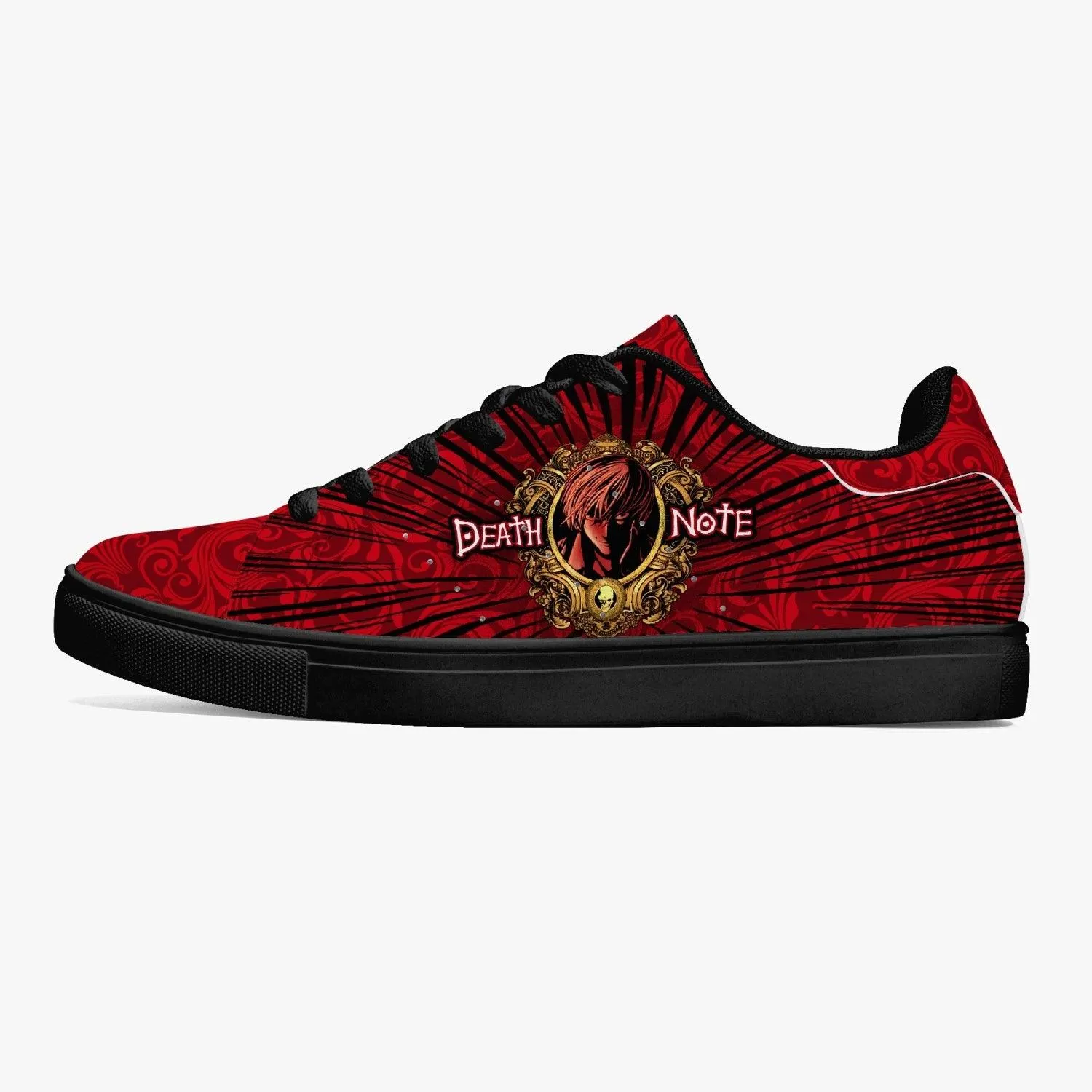 Death Note Red Black Skate Anime Shoes