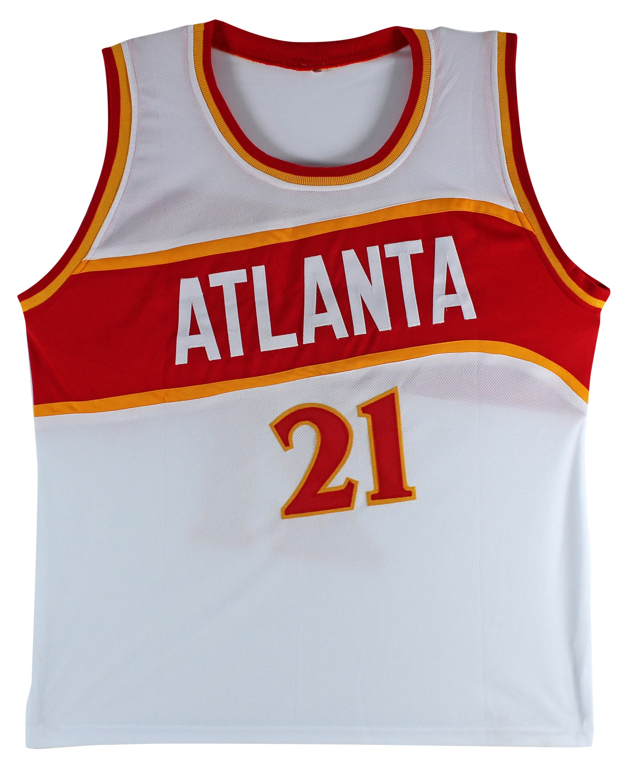 Dominique Wilkins HOF 06 Authentic Signed White Pro Style Jersey Autographed BAS
