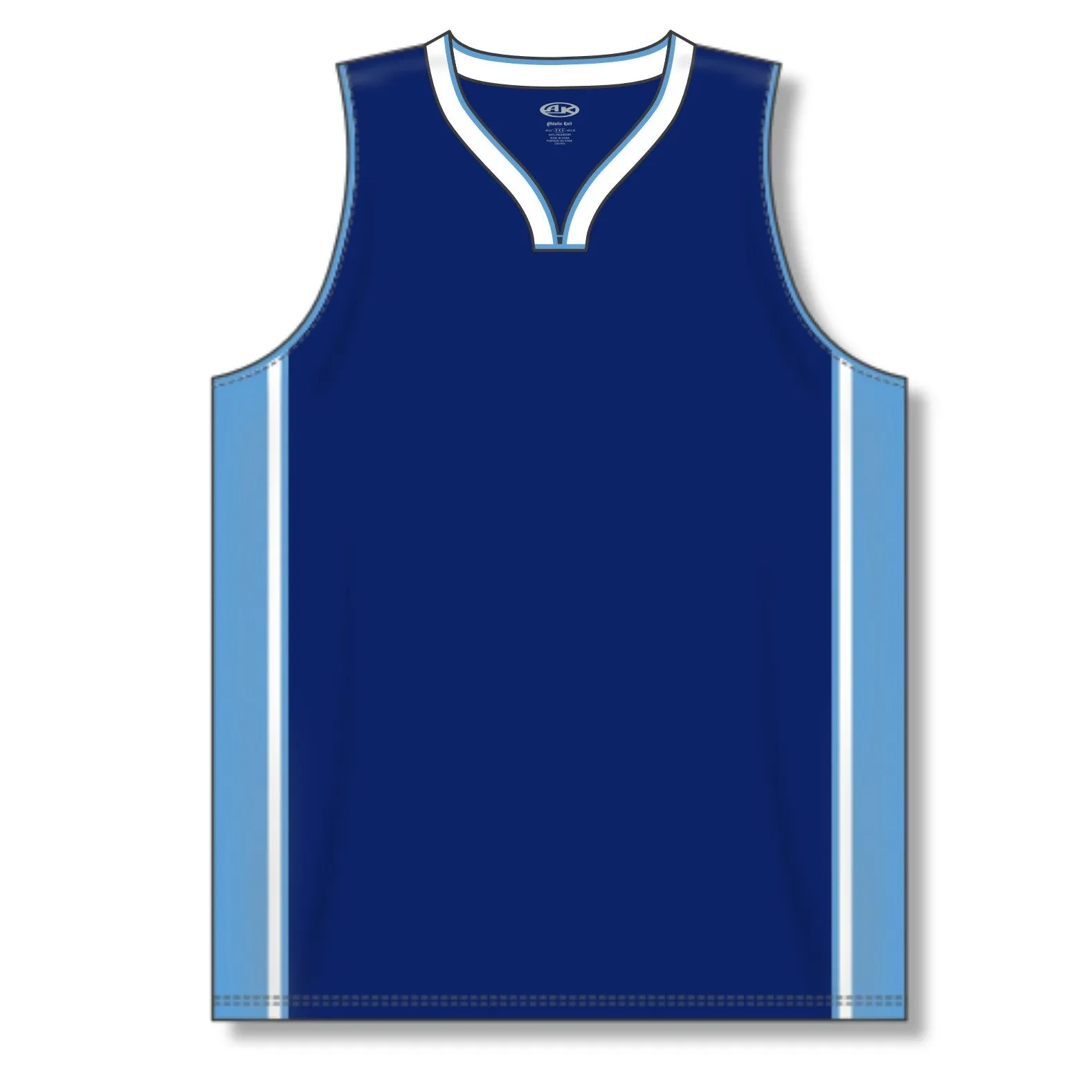 Dry-Flex Pro Style Basketball Jersey-Navy-Sky Blue-White