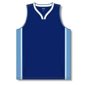 Dry-Flex Pro Style Basketball Jersey-Navy-Sky Blue-White