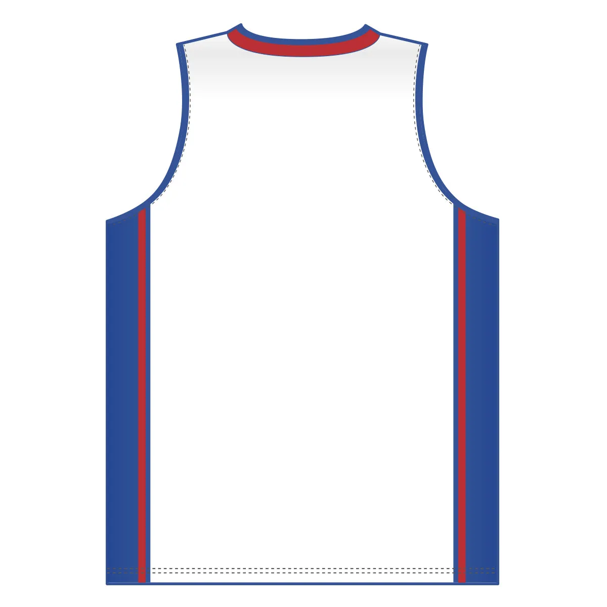 Dry-Flex Pro Style Basketball Jersey-White-Royal-Red