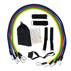 Exercise Resistance Band Set with Intensity from 10lbs to 110lbs