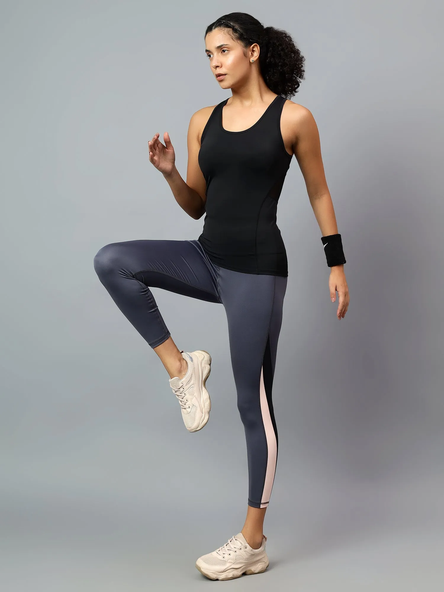 Fitkin Women Black High Intensity Training  Tank