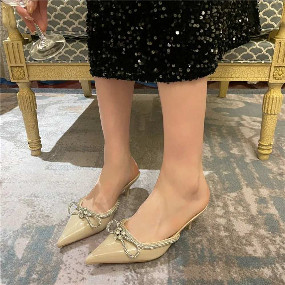 Luxury Bow Pointed Sandals