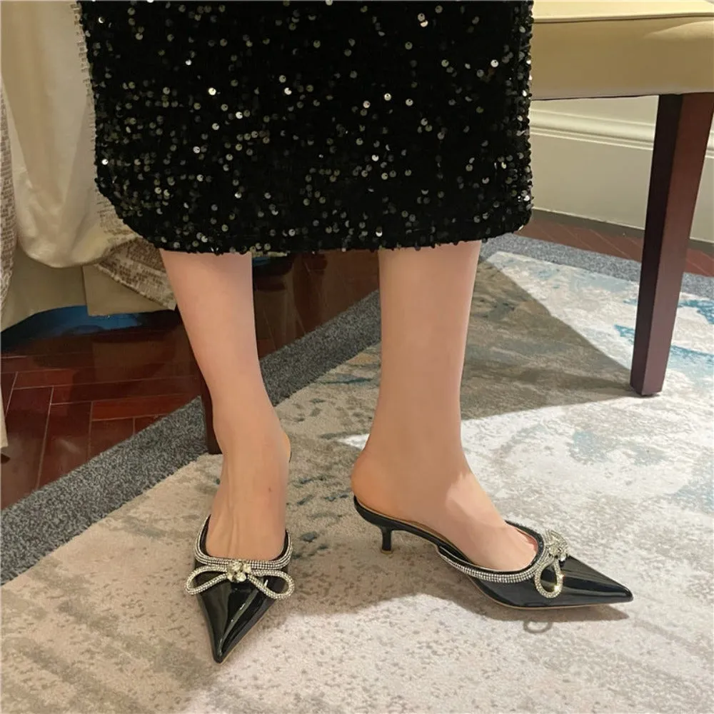 Luxury Bow Pointed Sandals