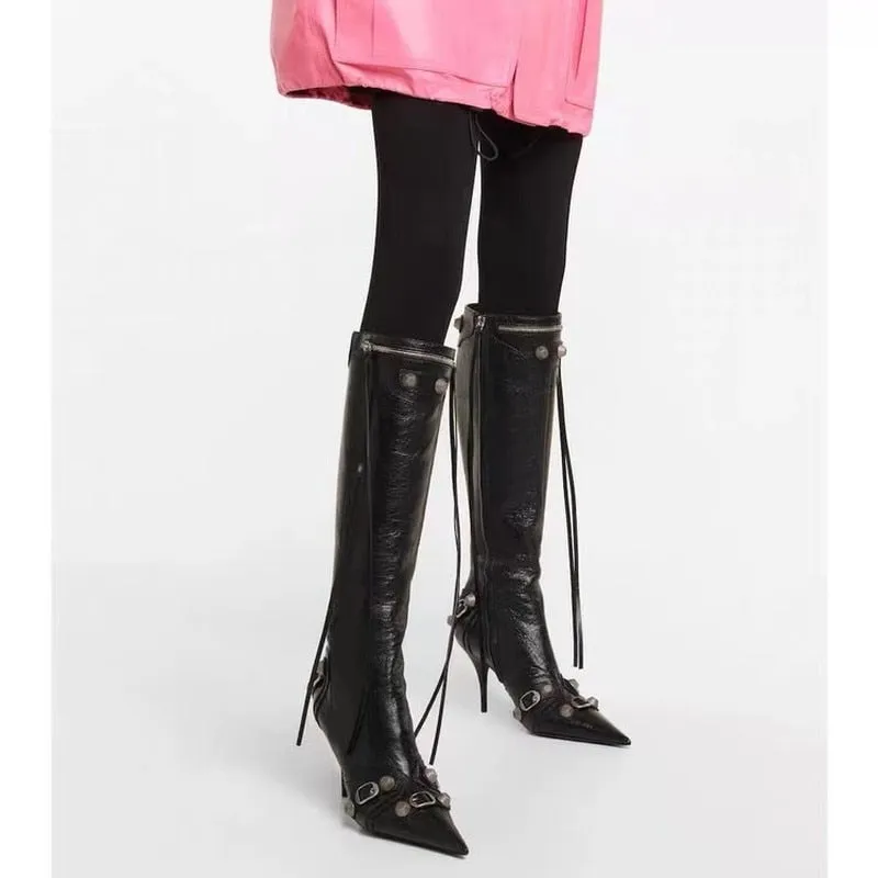 Luxury Pointed Toe Stiletto Boots