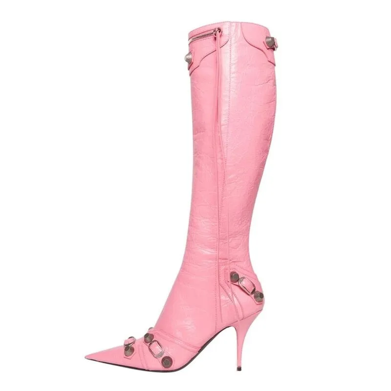 Luxury Pointed Toe Stiletto Boots