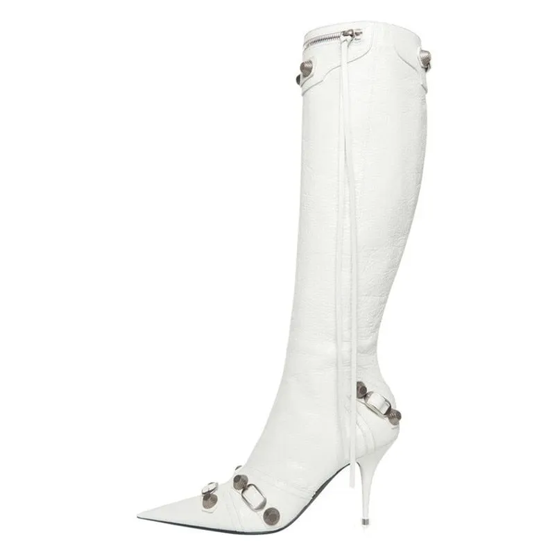 Luxury Pointed Toe Stiletto Boots