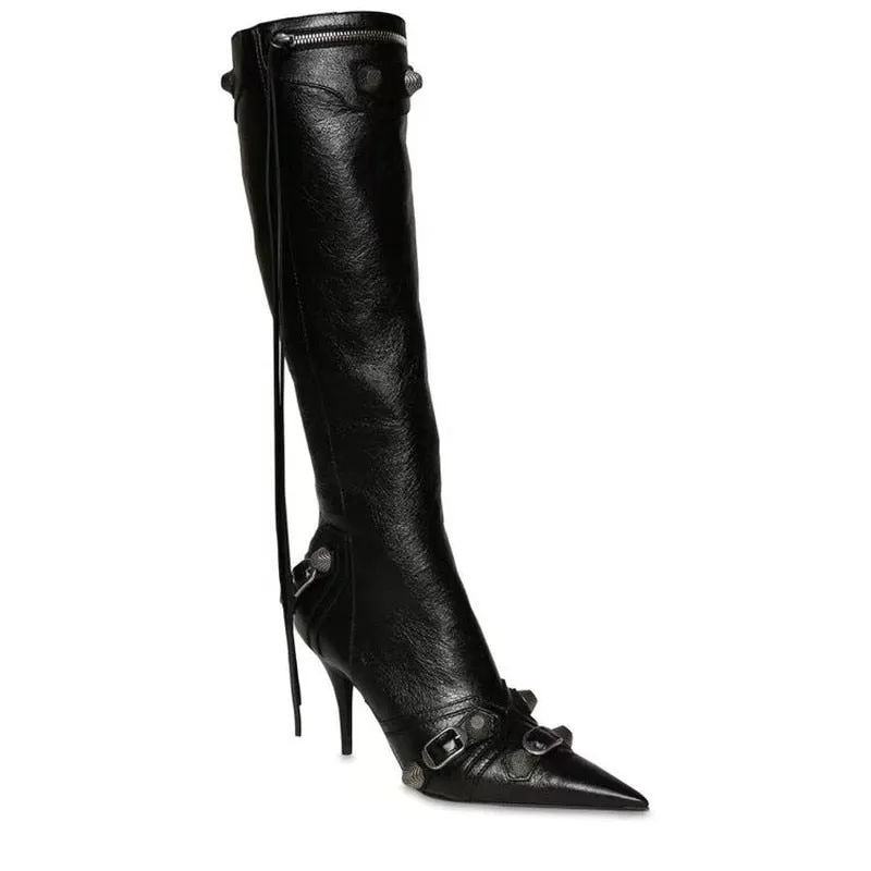 Luxury Pointed Toe Stiletto Boots