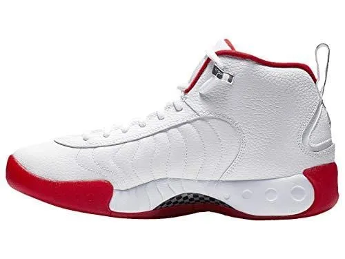 Nike Men's Jordan Jumpman Pro White/Black/Fire Red Leather Basketball Shoes 13 M US