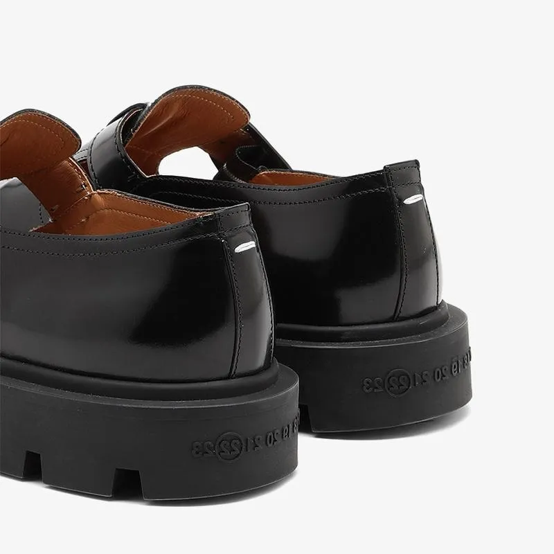 Patent Black Calf Leather Shoes
