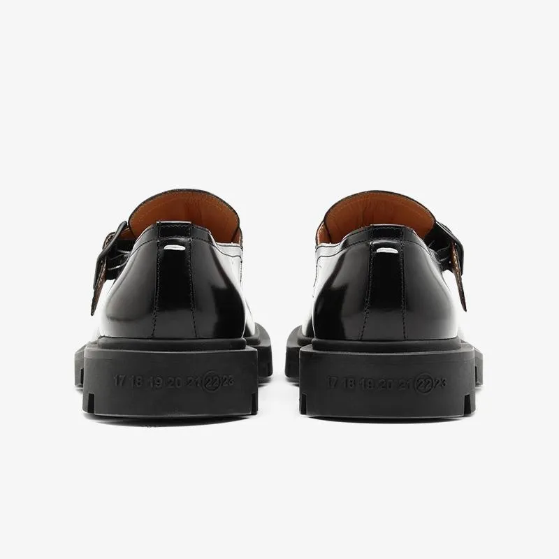 Patent Black Calf Leather Shoes