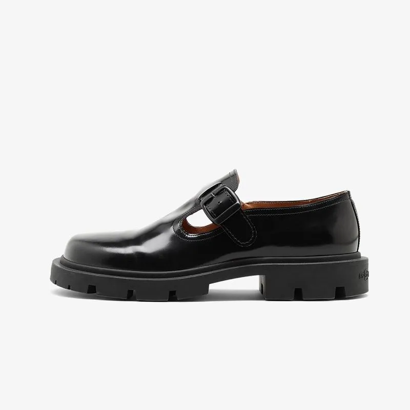 Patent Black Calf Leather Shoes