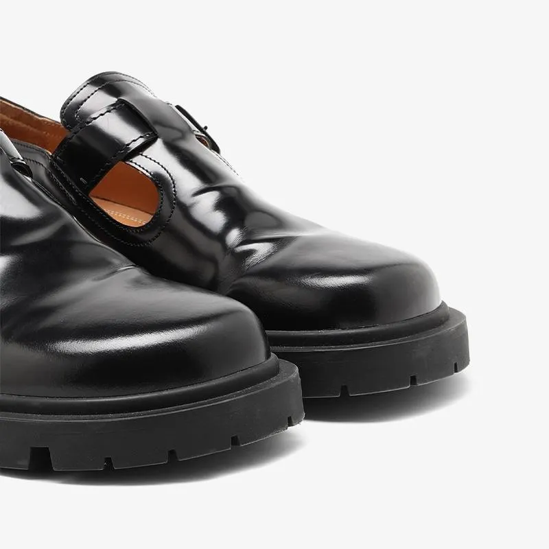 Patent Black Calf Leather Shoes