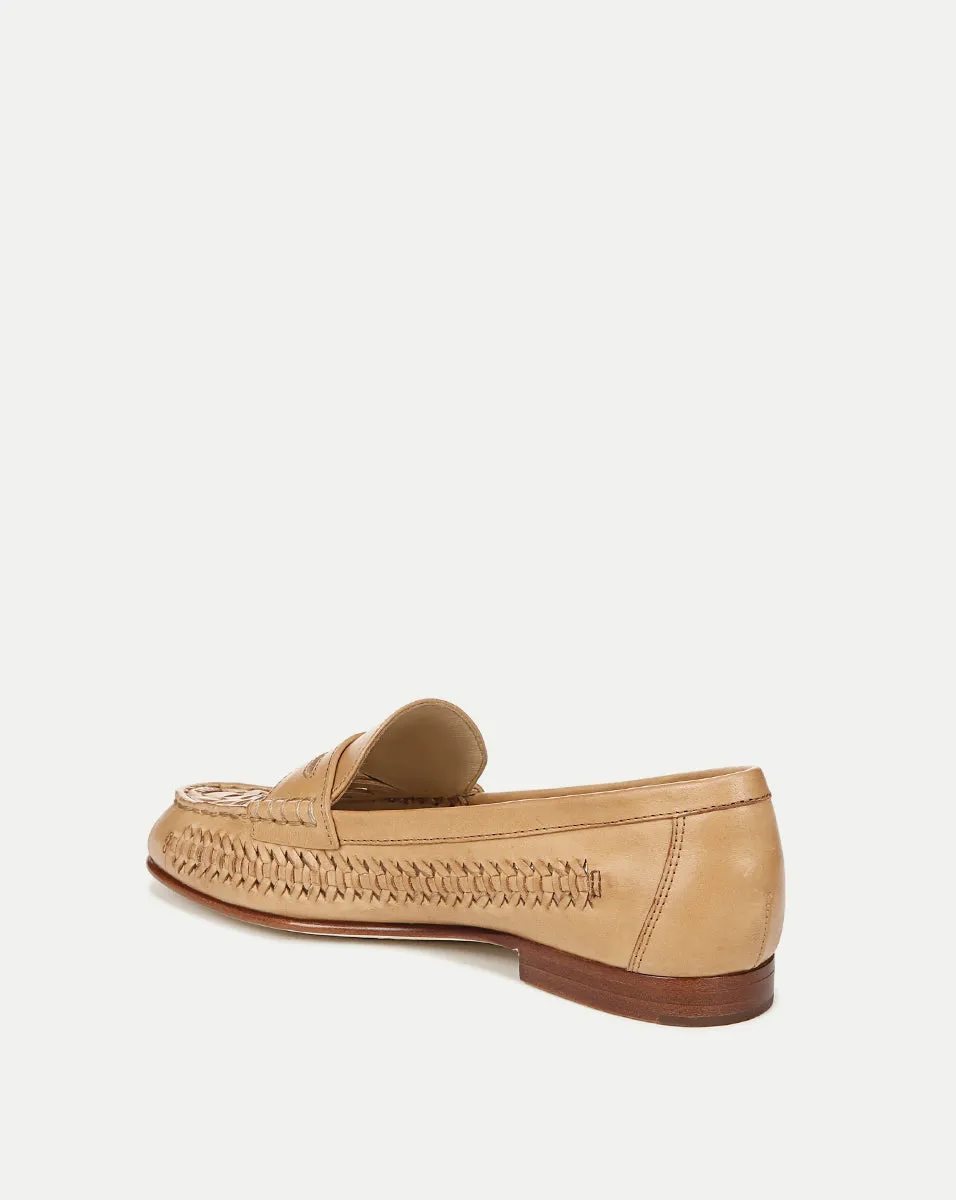 Penny Woven Leather Loafer