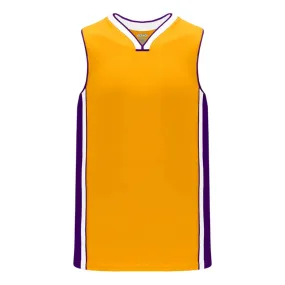 Pro B1715 Basketball Jersey Gold-Purpe-White