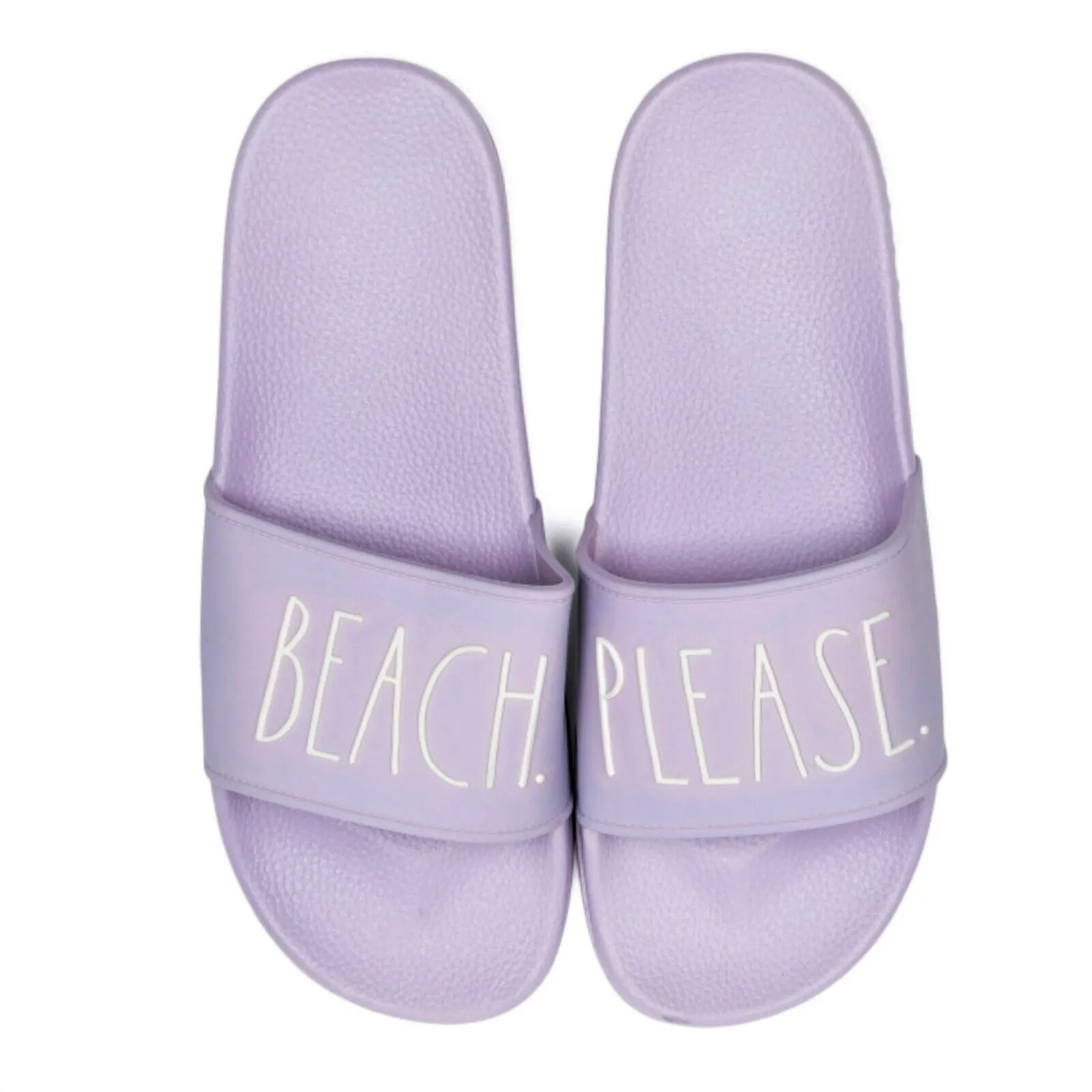 Rae Dunn Women's Good Vibes, Beach Please Slip On Casual Slide Sandals