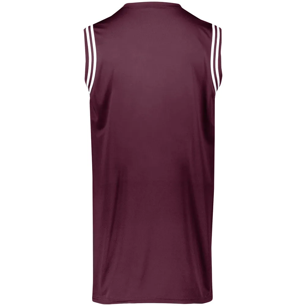 Retro Maroon-White Basketball Jersey