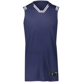 Retro Navy-White Basketball Jersey